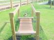 Wooden Bridge, part of Sessay Primary School's new play area.